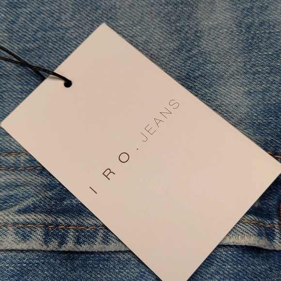 IRO . Jeans Frayed waist and Hem Denim Skirt - Picture 2 of 11